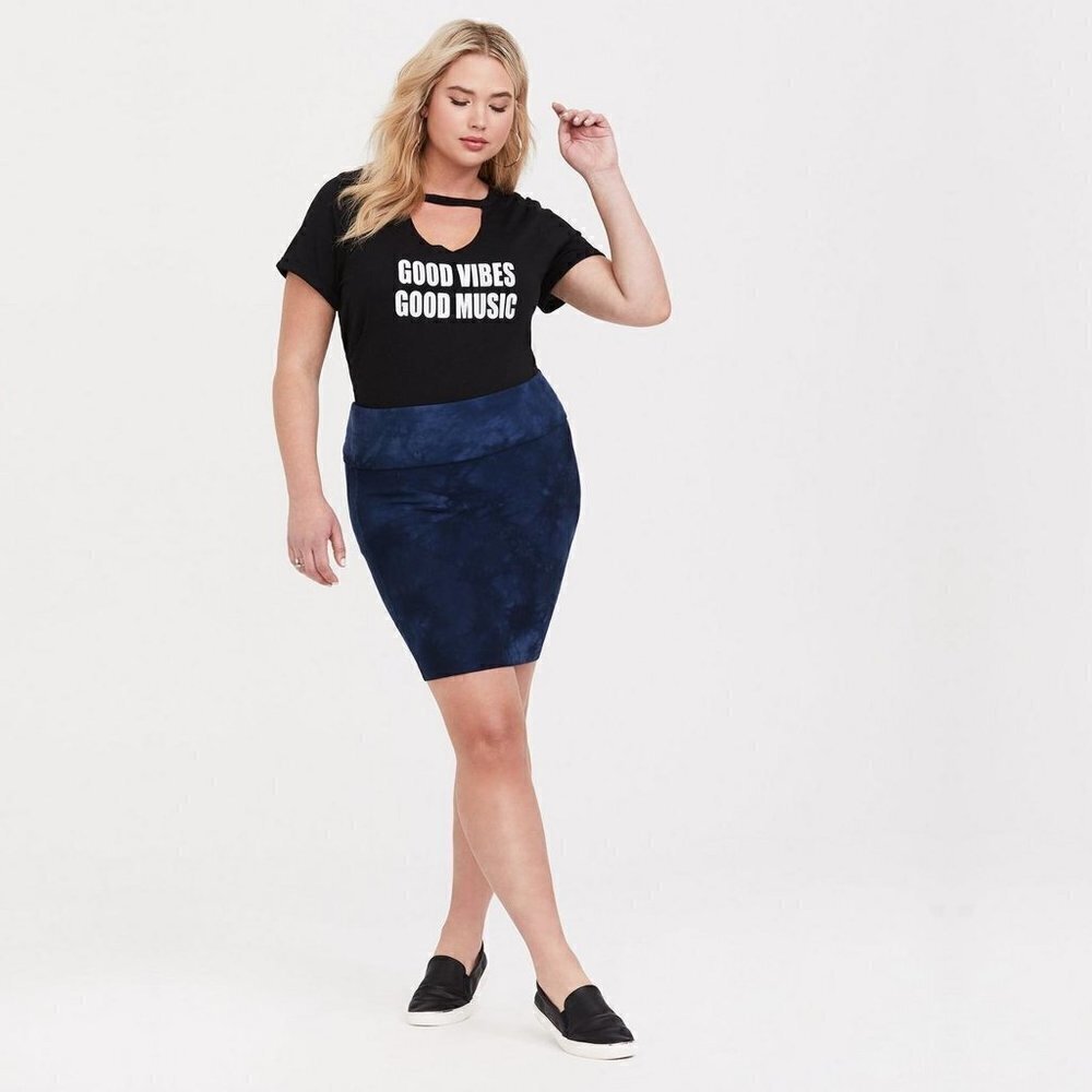 TORRID | Mini Jersey Foldover Tie Dye Skirt | Sz. 00/M/10
